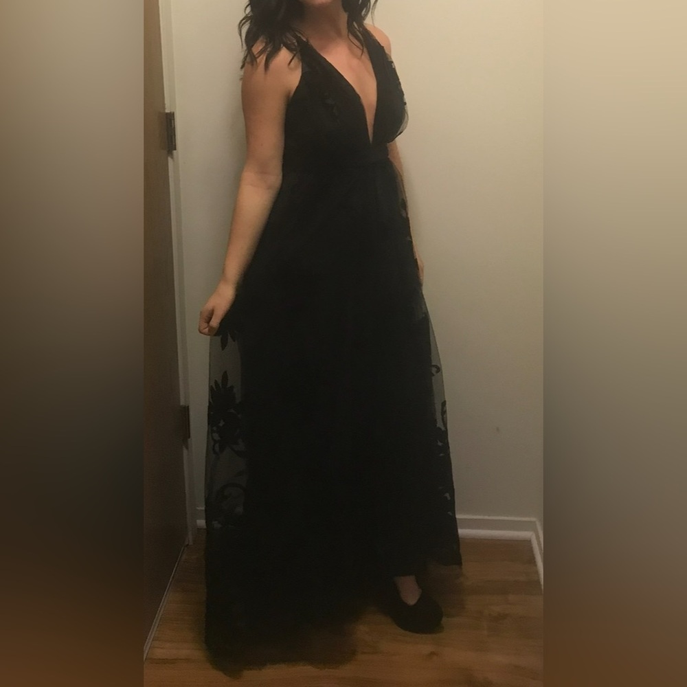 Elegant Black lace Gown